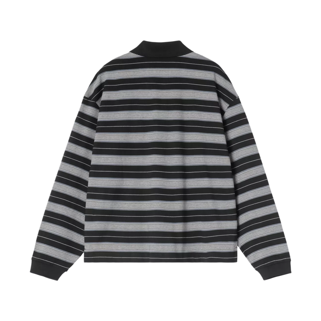 (W) 칼하트 WIP 롱슬리브 브론슨 폴로 브론슨 스트라이프 블랙((W) Carhartt WIP L/S Bronson Polo Bronson Stripe Black) - 2
