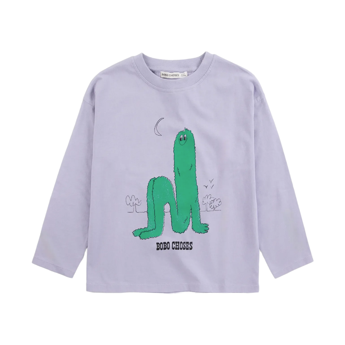(키즈) 보보쇼즈 롱 퍼프 티셔츠 라벤더((Kids) Bobo Choses Long Puff T-Shirt Lavender)