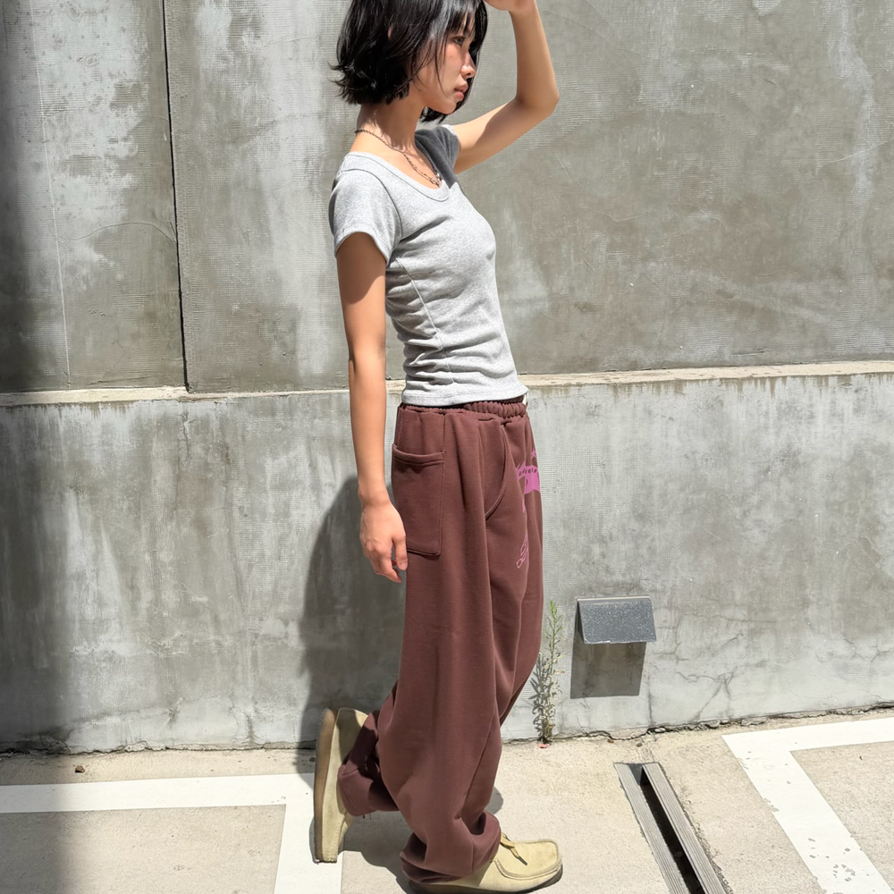 [KREAM 단독] 아모우 본 홀스 스웻 팬츠 브라운([KREAM 단독]  AMOU Bone Horse Sweat Pants Brown) - 6