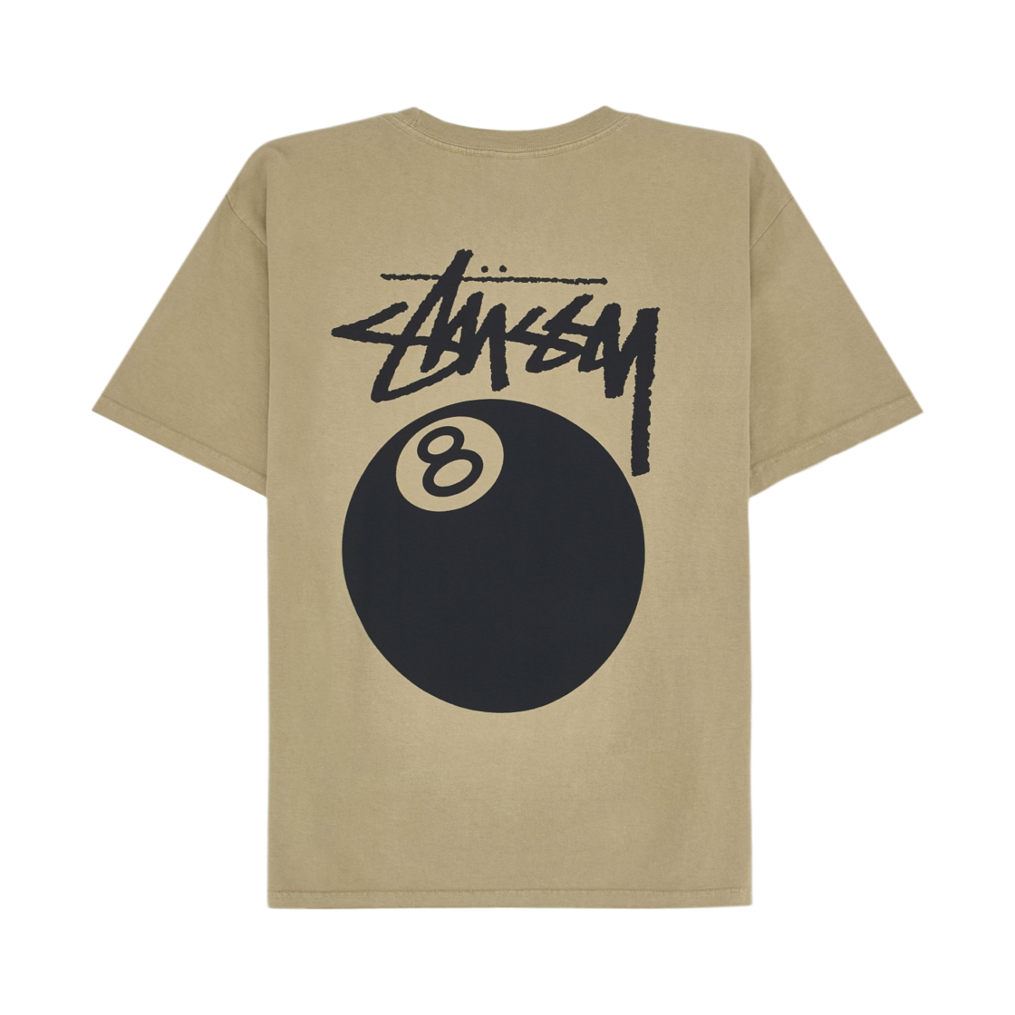 1905022 Stussy 8 Ball Pigment Dyed T-Shirt Khaki