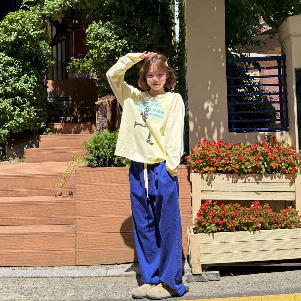 아모우 런 더 마일 롱슬리브 레몬(AMOU Run The Mile Long Sleeve Lemon) - 5