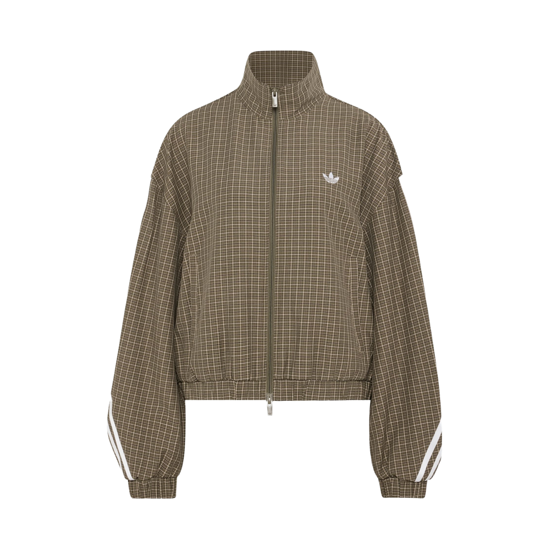 LE8306 (W) Adidas Check Track Top Olive Strata Wonder Beige - KR Sizing