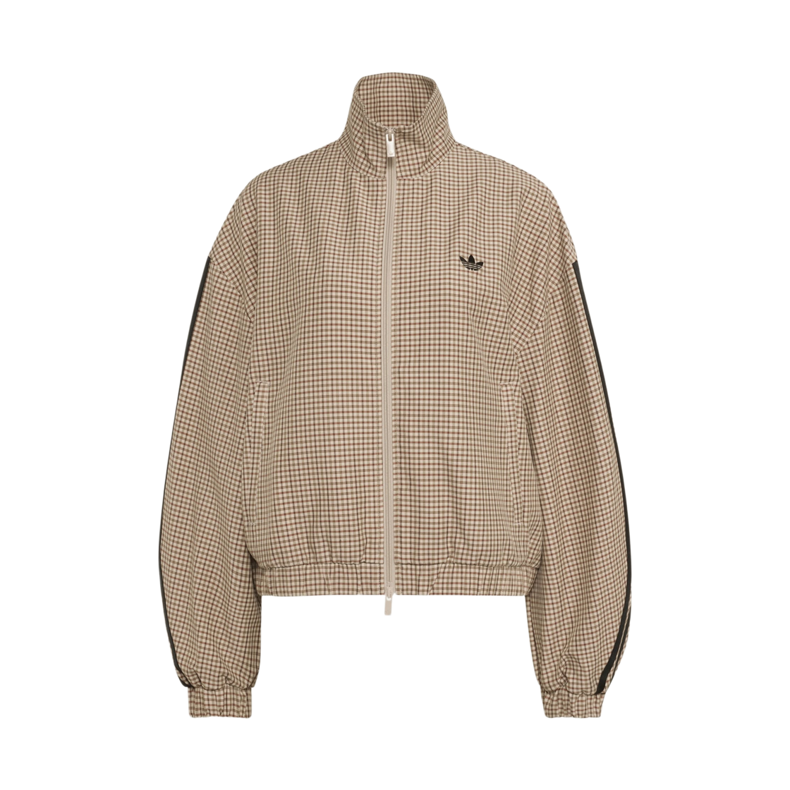 LE8307 (W) Adidas Check Track Top Crystal Linen Aurora Coffee - KR Sizing