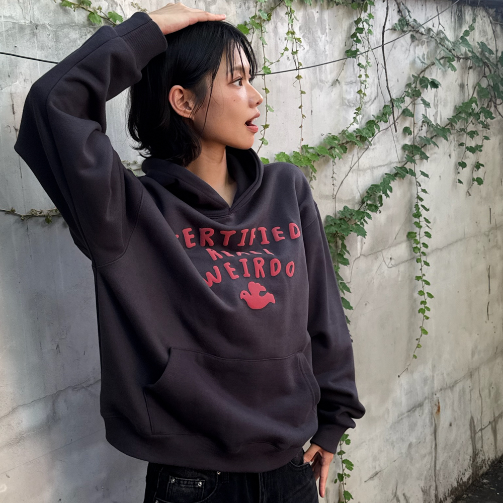 아모우 윌도 후디 차콜 그레이(AMOU Weirdo Hoodie Chacoal Gray) - 6