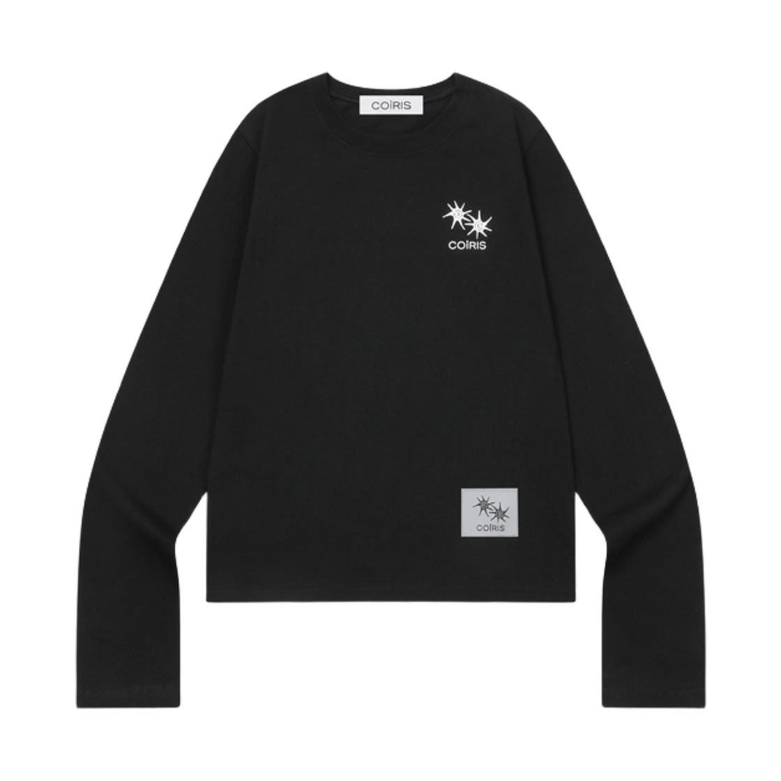 코이리스 로넥 백 레터링 롱 슬리브 티 블랙(Coiris Ronek Back Lettering Long Sleeve T Black) - 2