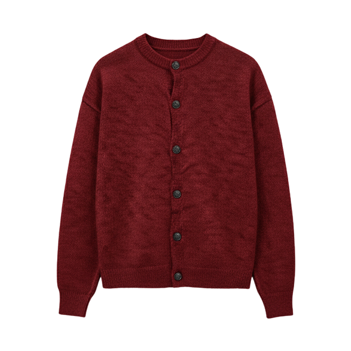 지크립 소프트 세미 크롭 니트 가디건 버건디(GCLIP Soft Semi-Crop Knit Cardigan Burgundy)