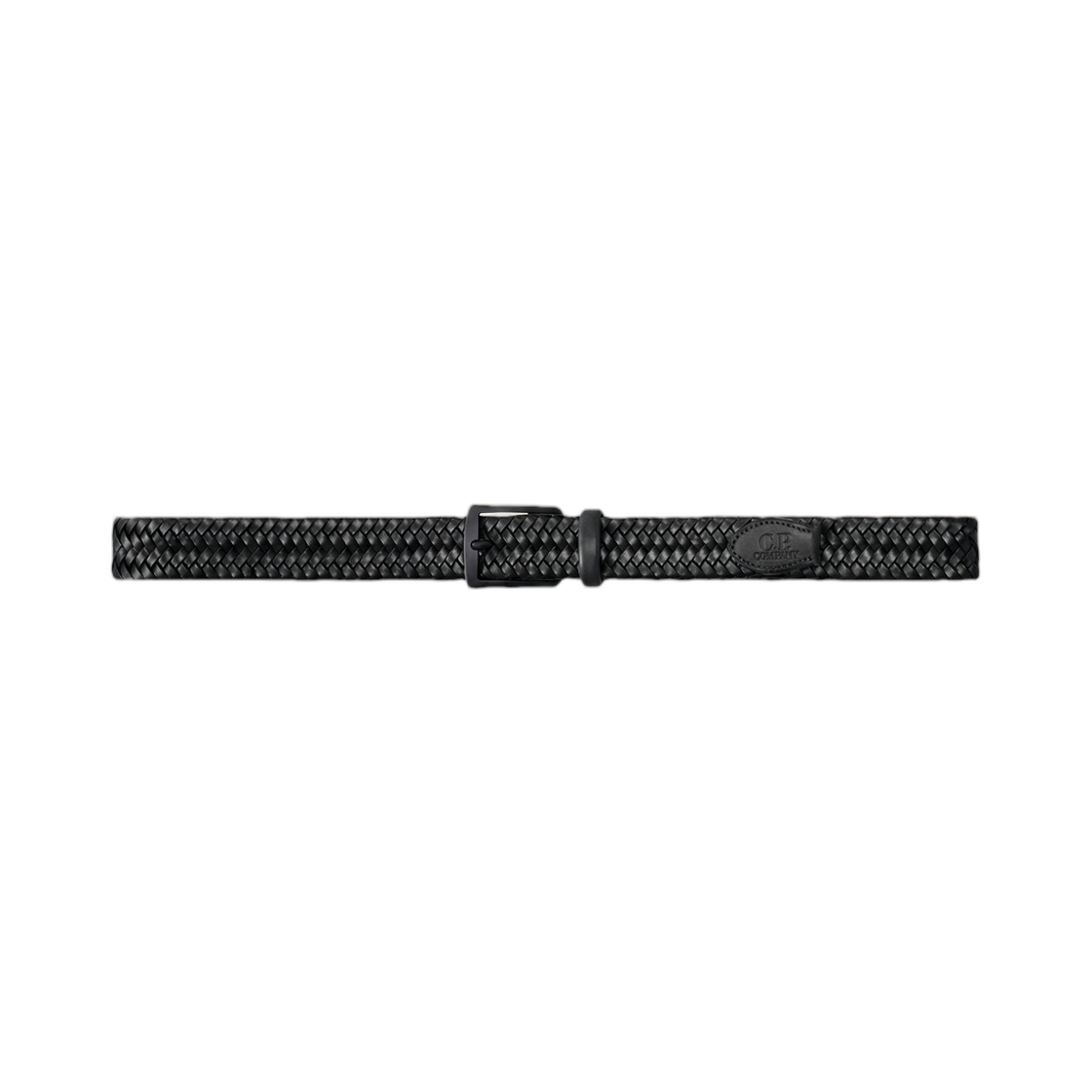 21CMAC315A110846M999 C.P. Company Braided Leather Belt Black - 26FW