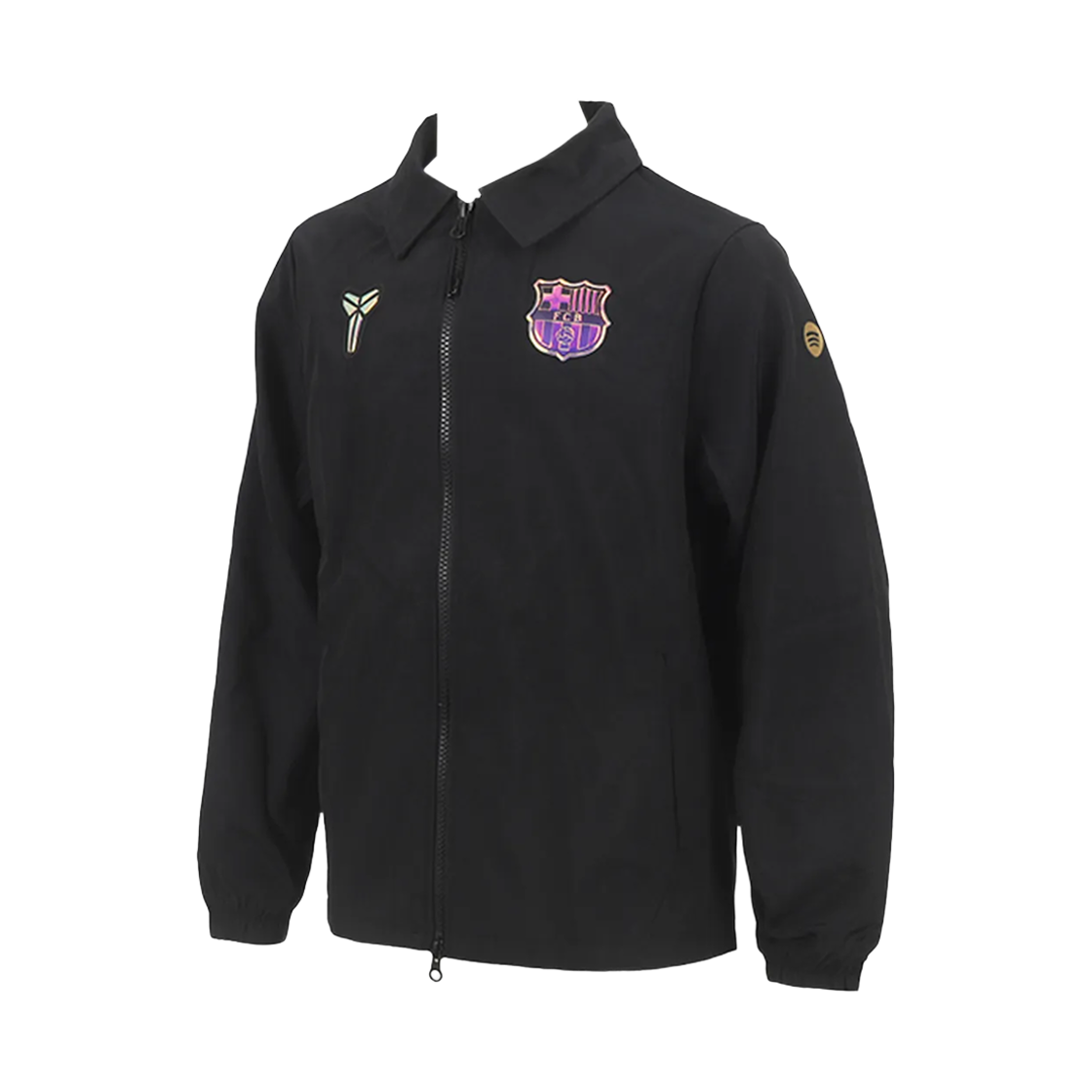 IO3568-011 (Kids) Nike FC Barcelona Away Kobe Soccer Woven Track Jacket Black Field Purple (IO3568-011) (Non Marking Ver.)