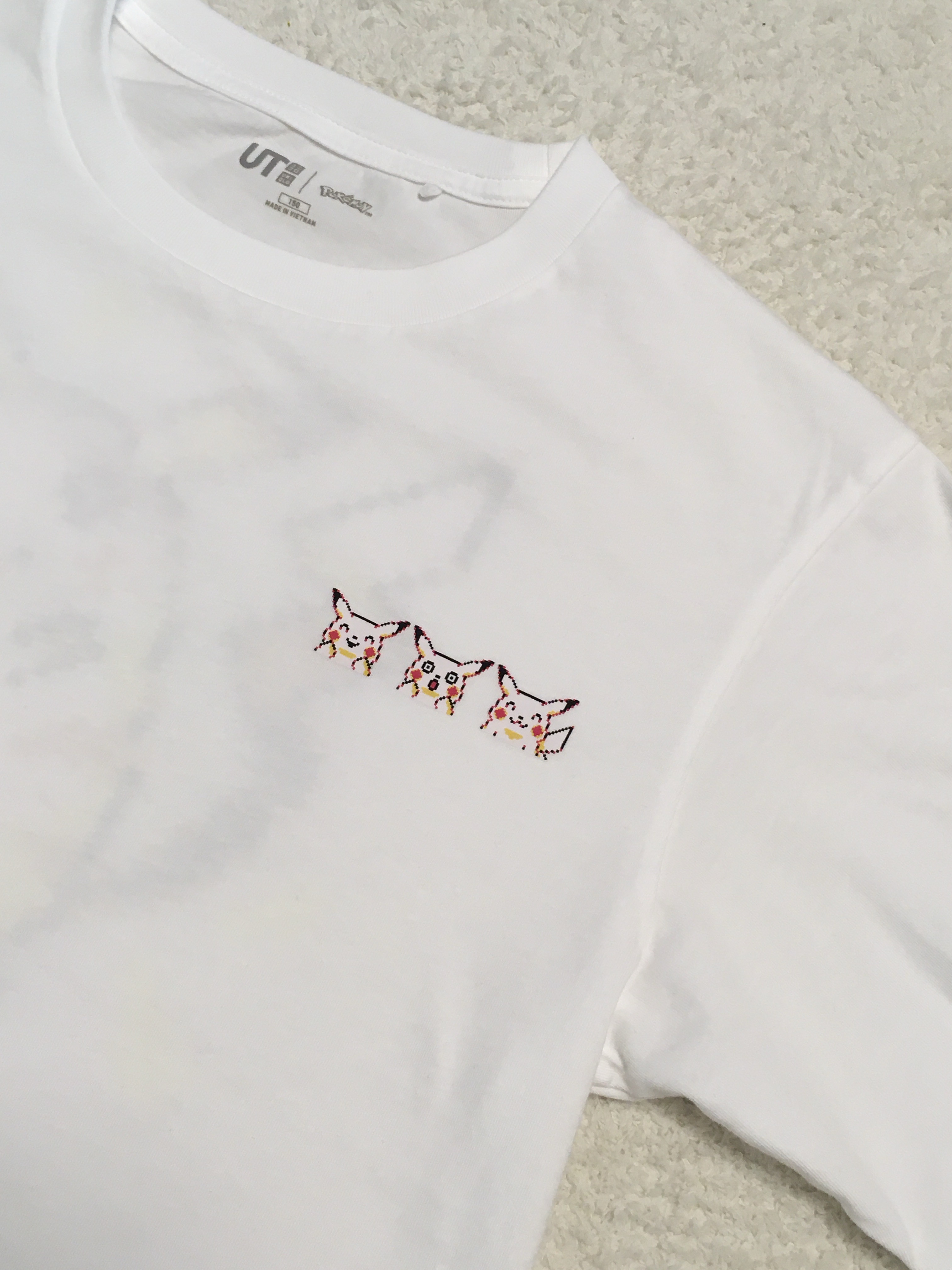 (Kids) Uniqlo UT x Pokemon Graphic T-Shirt H White, (W) Uniqlo Baggy Curve Jeans White - JP 착용 스타일 - 3