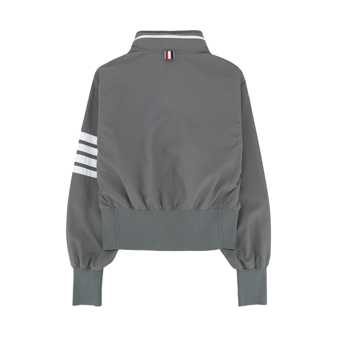 (W) 톰브라운 립스탑 사선 윈드브레이커 그레이((W) Thom Browne Ripstop 4-Bar Windbreaker Grey) - 2