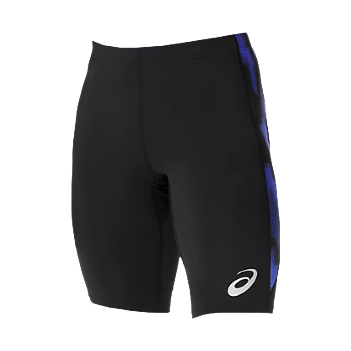 2091A831-002 Asics Track Graphic Middle Tights Performance Black Cobalt Burst