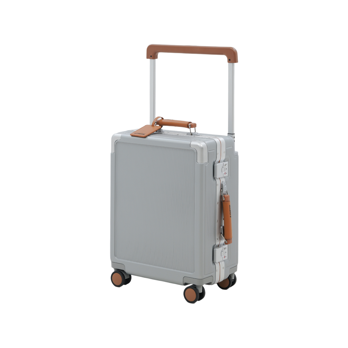 디커빈 엣지 V2 20인치 캐리어 기내용 실버 브라운(D.CURVIN Edge V2 20" Cabin Suitcase Silver Brown)