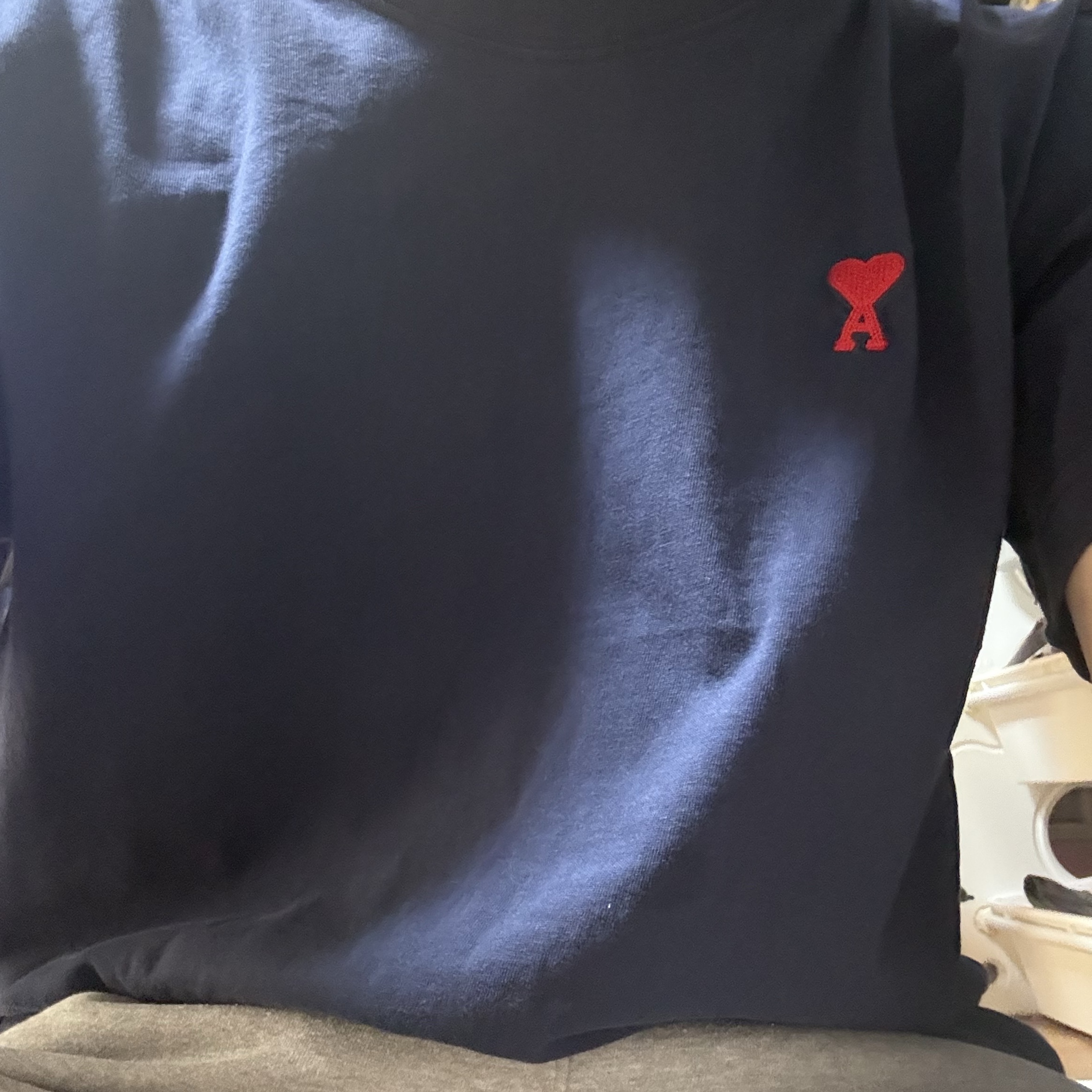 AMI de Coeur T-Shirt Navy 착용 스타일