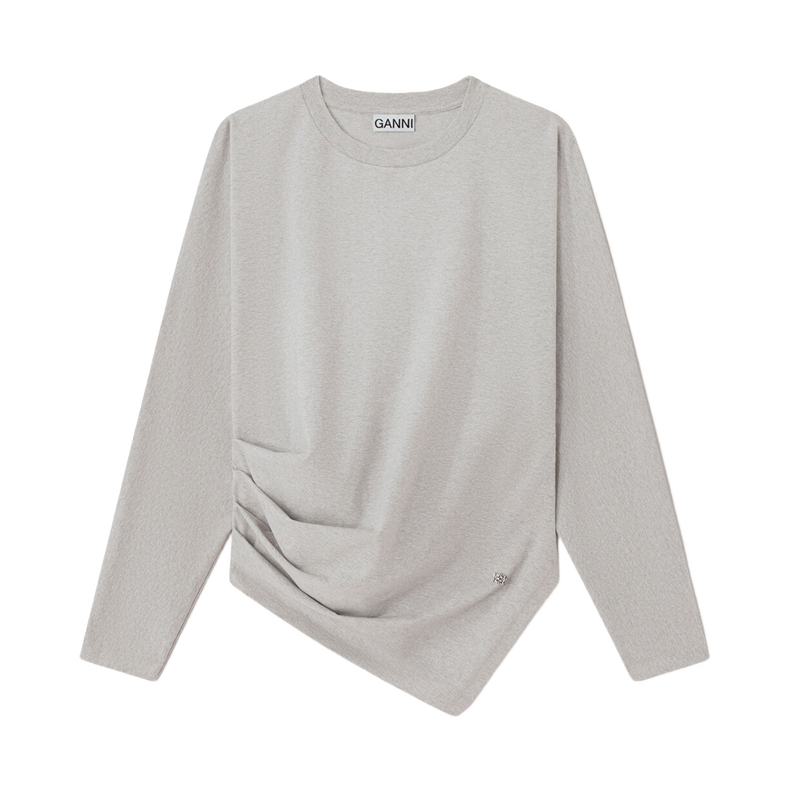 A1040543-920 (W) Ganni Blouse in Draped Jersey Paloma