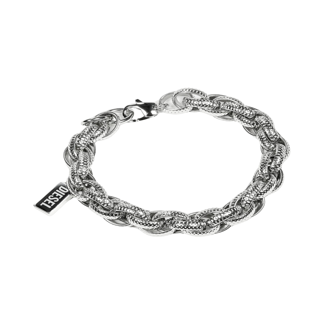 DX1514040 [25% 쿠폰] Diesel Dx1514040 Agate Chain Bracelet Silver