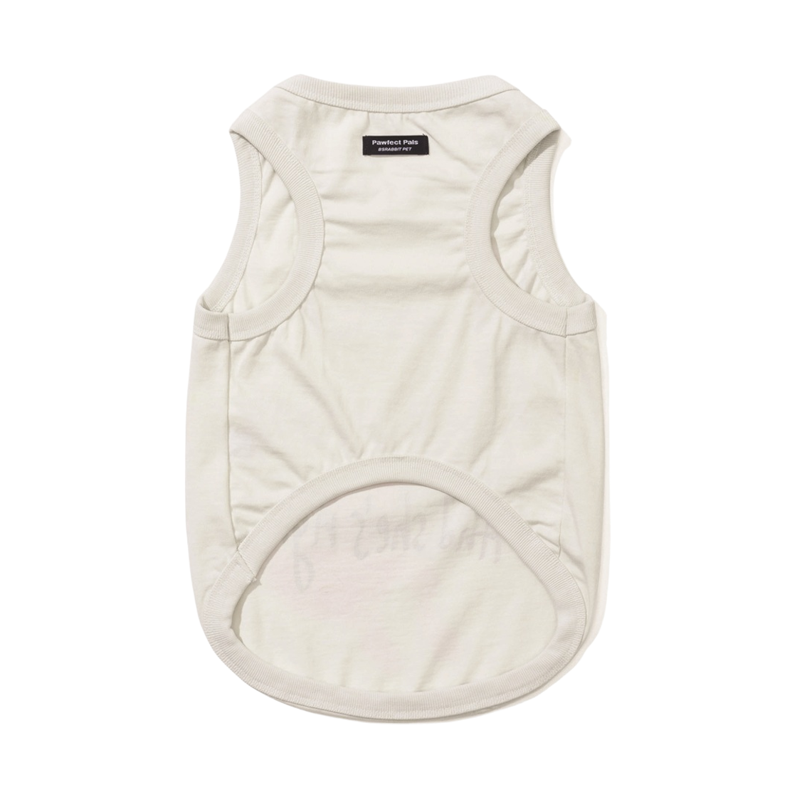 비에스래빗 아임 더 큐티스트 펫 슬리블리스 탑 화이트(Bsrabbit I’m The Cutest Pet Sleeveless Top White) - 3