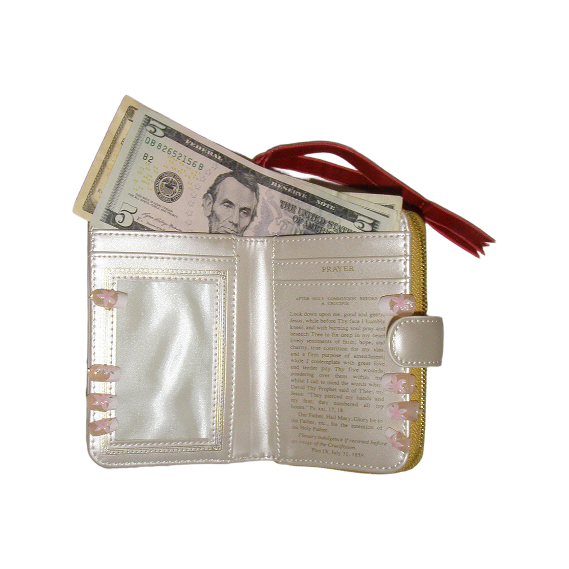 [예약 배송] 스컬프터 시너 월렛 메탈릭 아이보리(Sculptor Sinner Wallet Metallic Ivory)