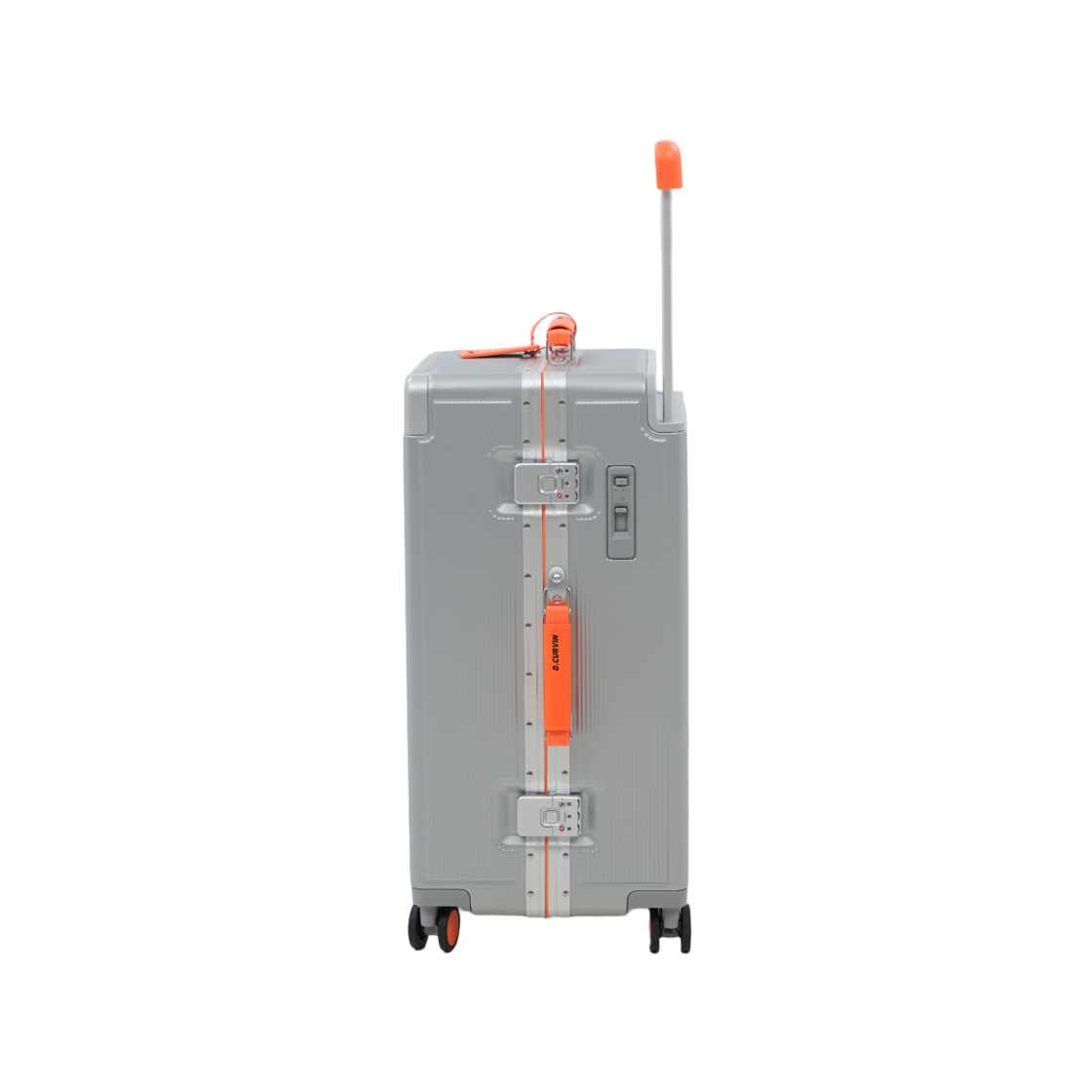 디커빈 엣지 V2 26인치 캐리어 대형 실버 오렌지(D.CURVIN Edge V2 26" Large Check-in Suitcase Silver Orange) - 2