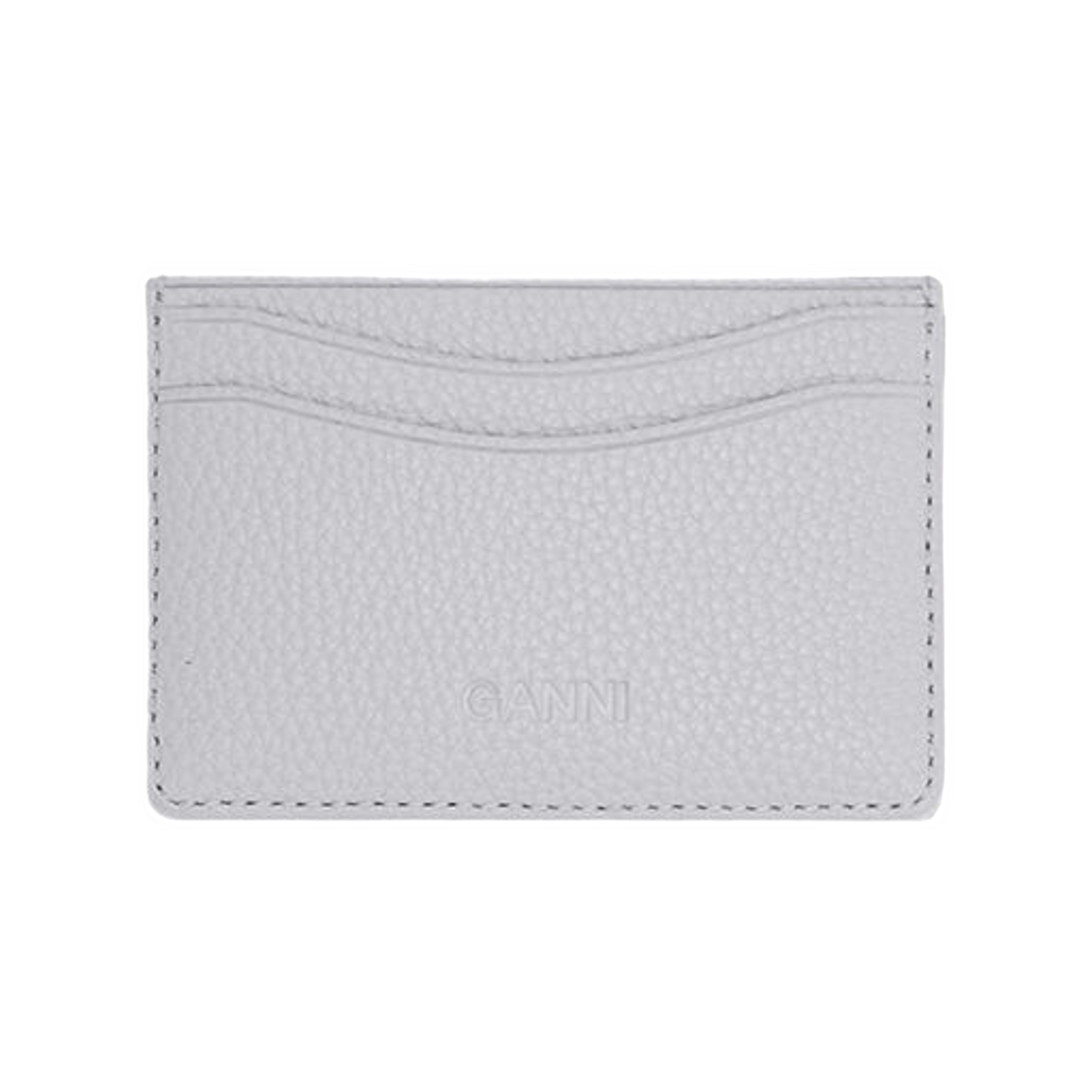가니 보우 카드 홀더 그레인드 그레이 콰이엇 그레이(Ganni Bou Card Holder in Grained Grey Quiet Gray) - 2