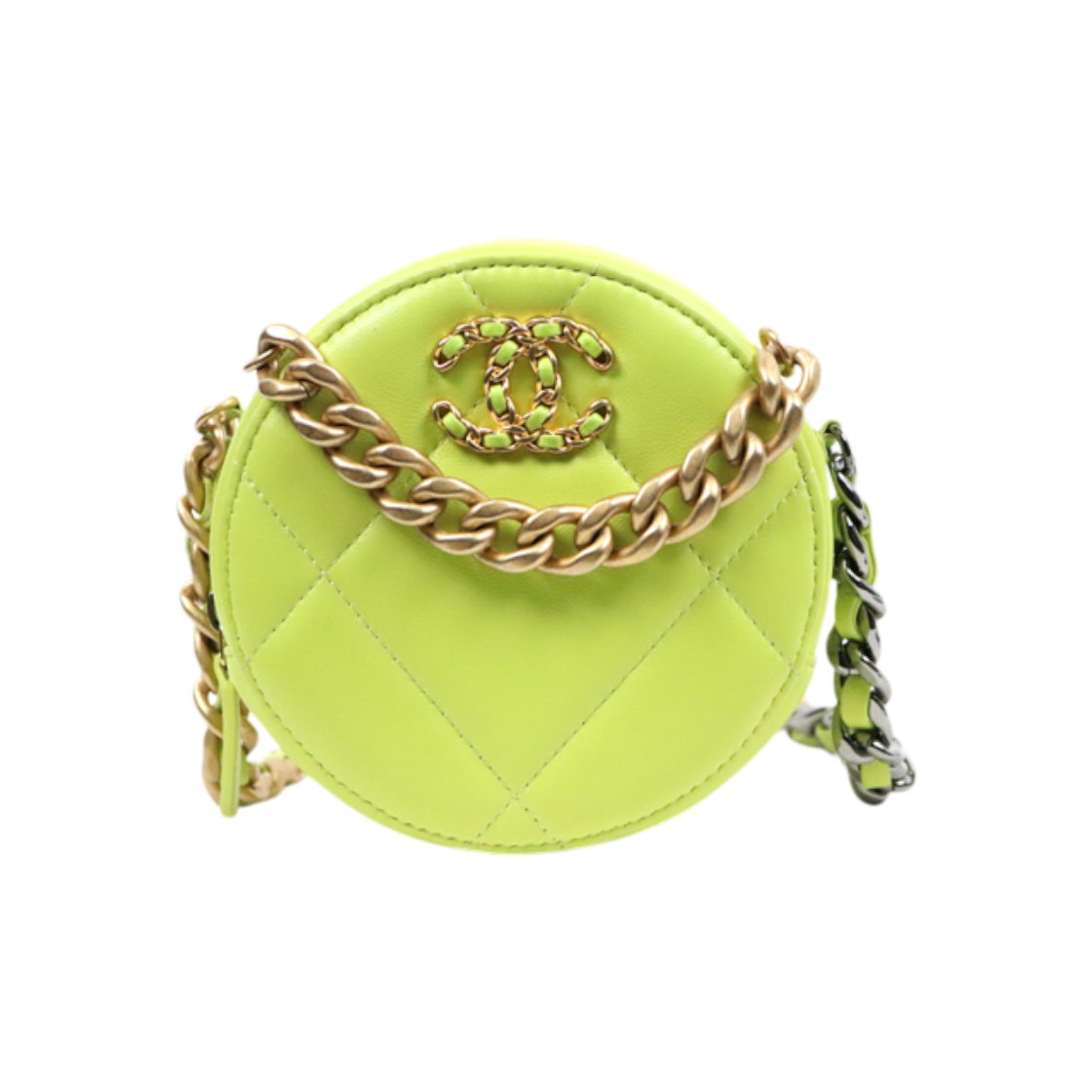 샤넬 라임 19 탬버린백 C-A62476(Chanel Lime 19 Tambour Bag C-A62476)