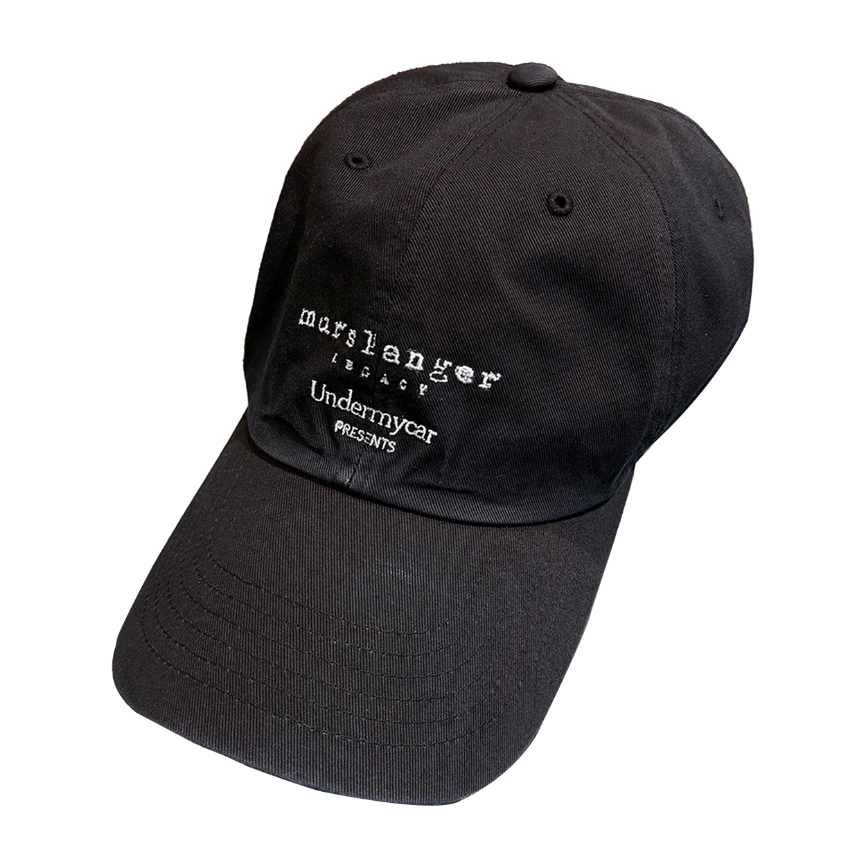 언더마이카 머슬랭거 에이지드 블랙 커브 캡 블랙(Undermycar Murslanger Aged Black Curve Cap Black)
