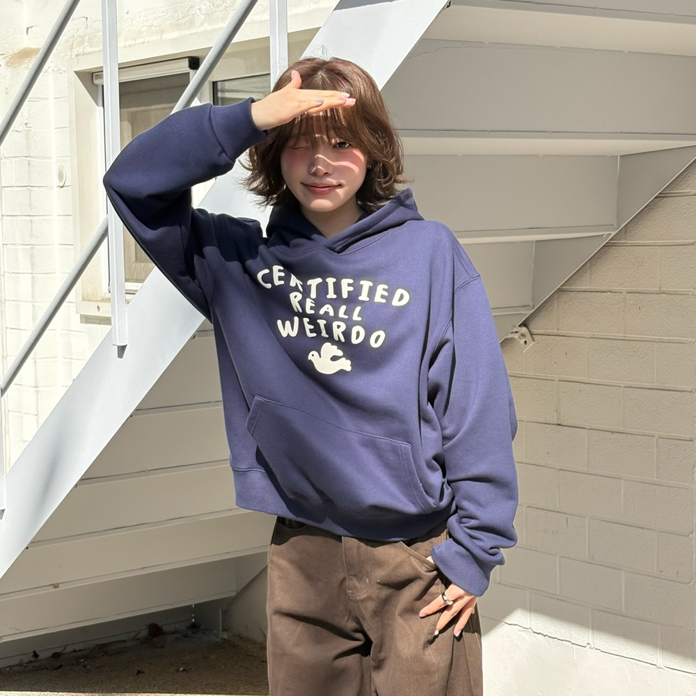 [KREAM 단독] 아모우 윌도 후디 딥 블루([KREAM 단독] AMOU Weirdo Hoodie Deep Blue) - 5