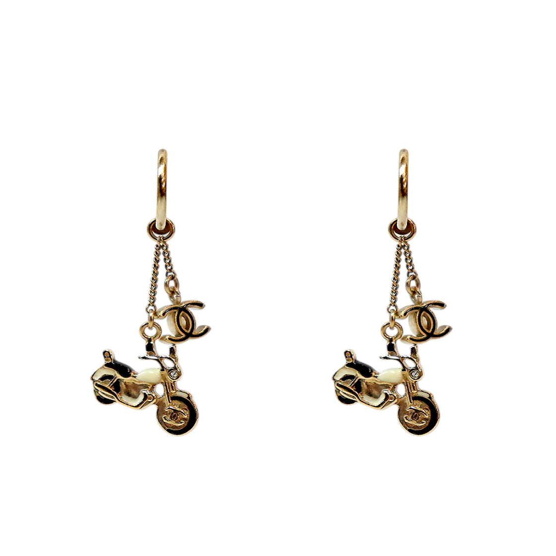 ITNBSEKG82RV Chanel Bike Charm CC Earrings C-B61733