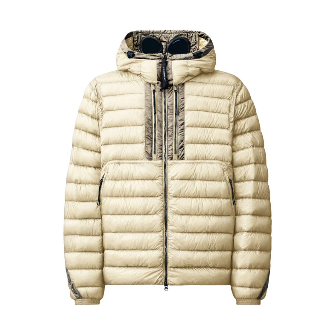 C.P. 컴퍼니 D.D. 쉘 고글 체스트 포켓 자켓 실버 버치 - 26FW(C.P. Company D.D. Shell Goggle Chest Pocket Jacket Silver Birch - 26FW)