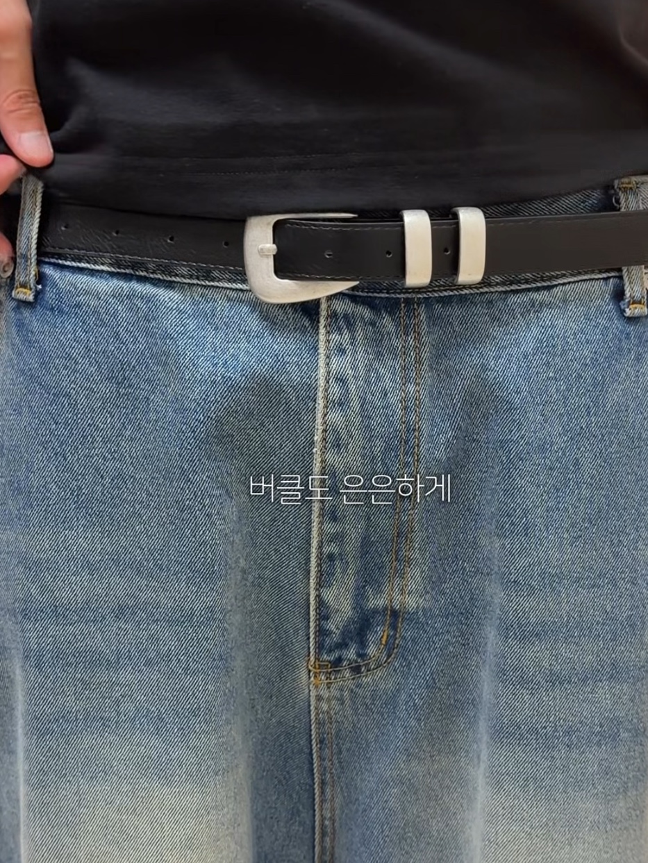 AX CONNECTION Double Frame Classic Belt 착용 스타일 - 2