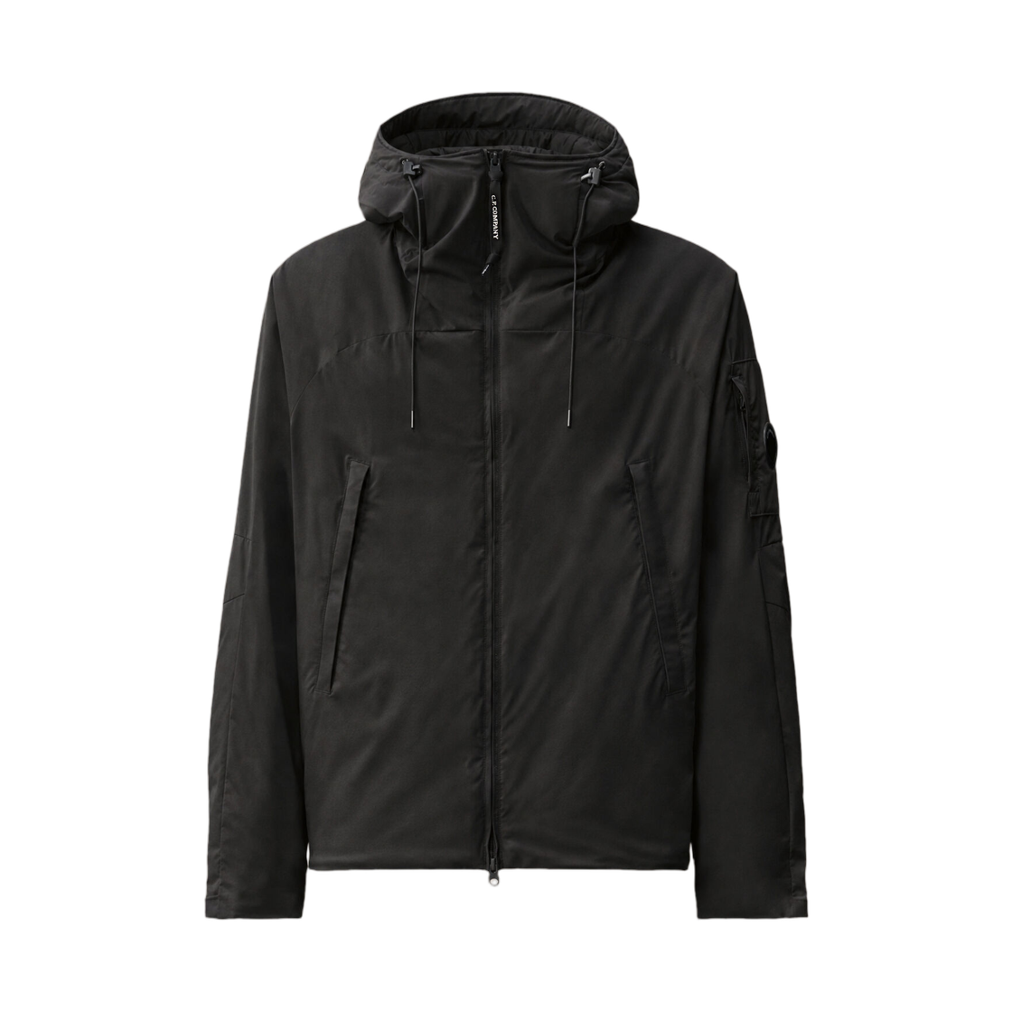 21CMOW008A110264A999 C.P. Company Pro-Tek Primaloft Silver Hooded Lens Jacket Black - 26FW