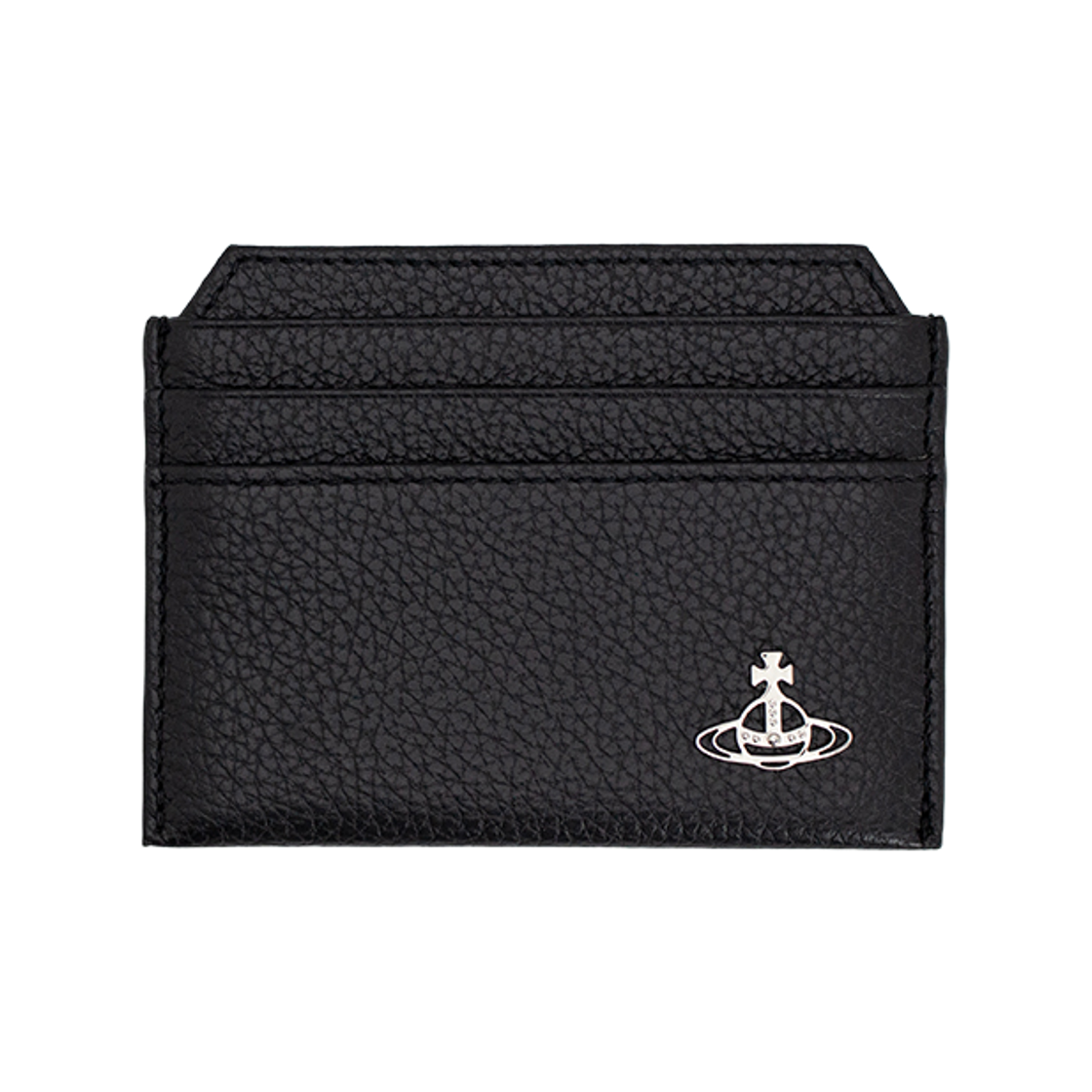 51110022 L001J N401 [25% 쿠폰] Vivienne Westwood Grain Leather Slim Card Holder Black