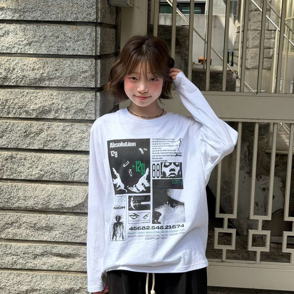 아모우 12 그램 롱슬리브 화이트(AMOU 12 gram Long Sleeve White) - 6