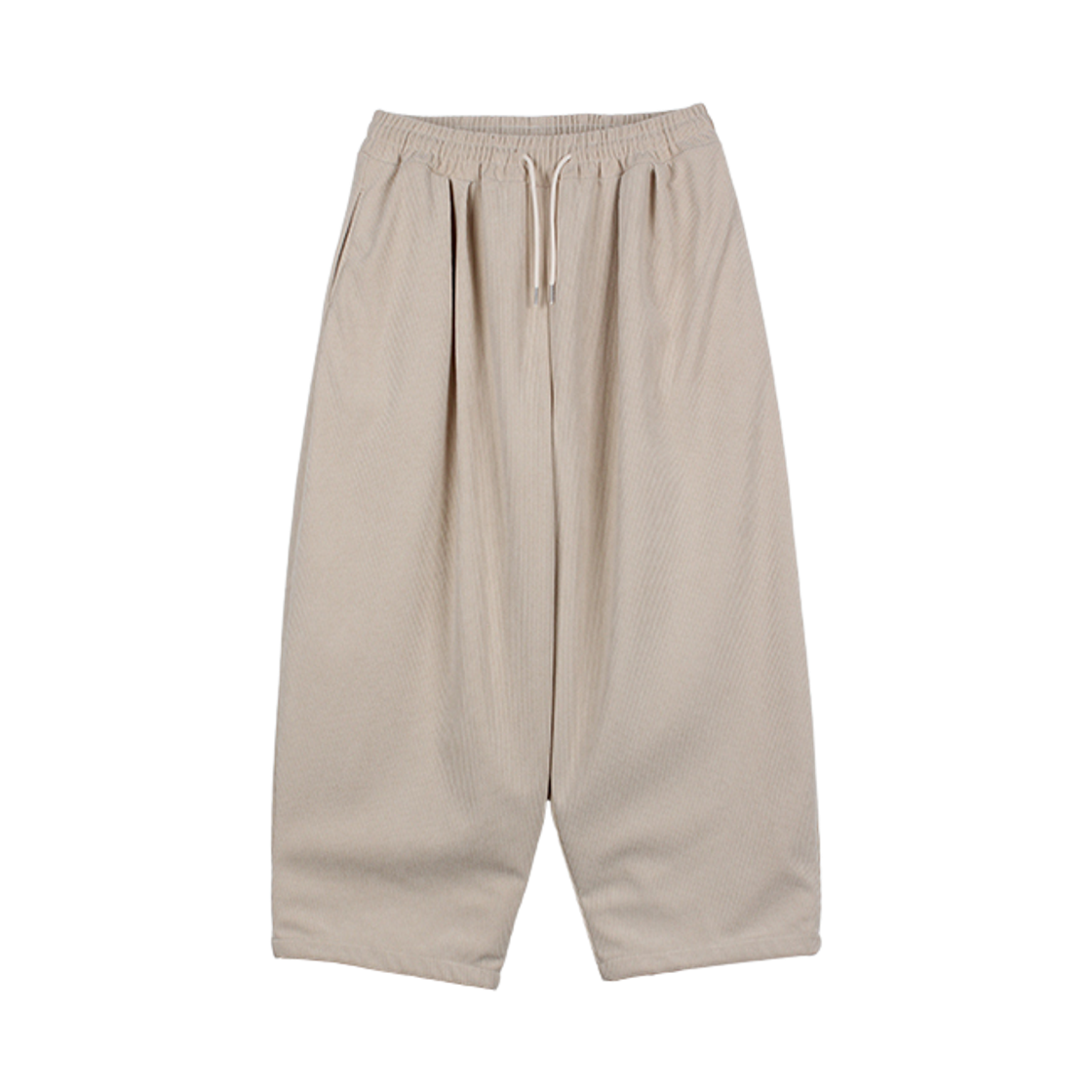 지크립 코듀로이 밴딩 투턱 와이드 팬츠 크림(GCLIP Corduroy Banding Double-Pleat Wide Pants Cream)