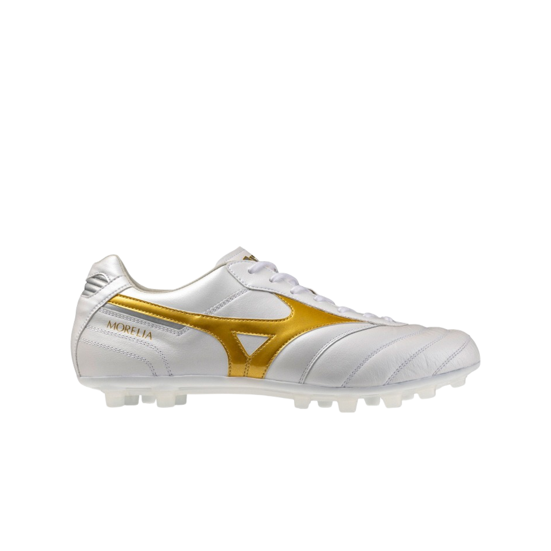 P1GA260550 Mizuno Morelia II Elite AG White Silver
