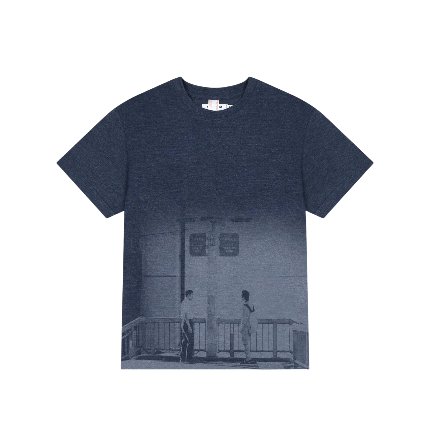 [KREAM 단독] 사파리스팟 X 해피엔드 풋브릿지 티셔츠 (네이비)([KREAM 단독] Safarispot X Happyend Footbridge T-Shirt (Navy))