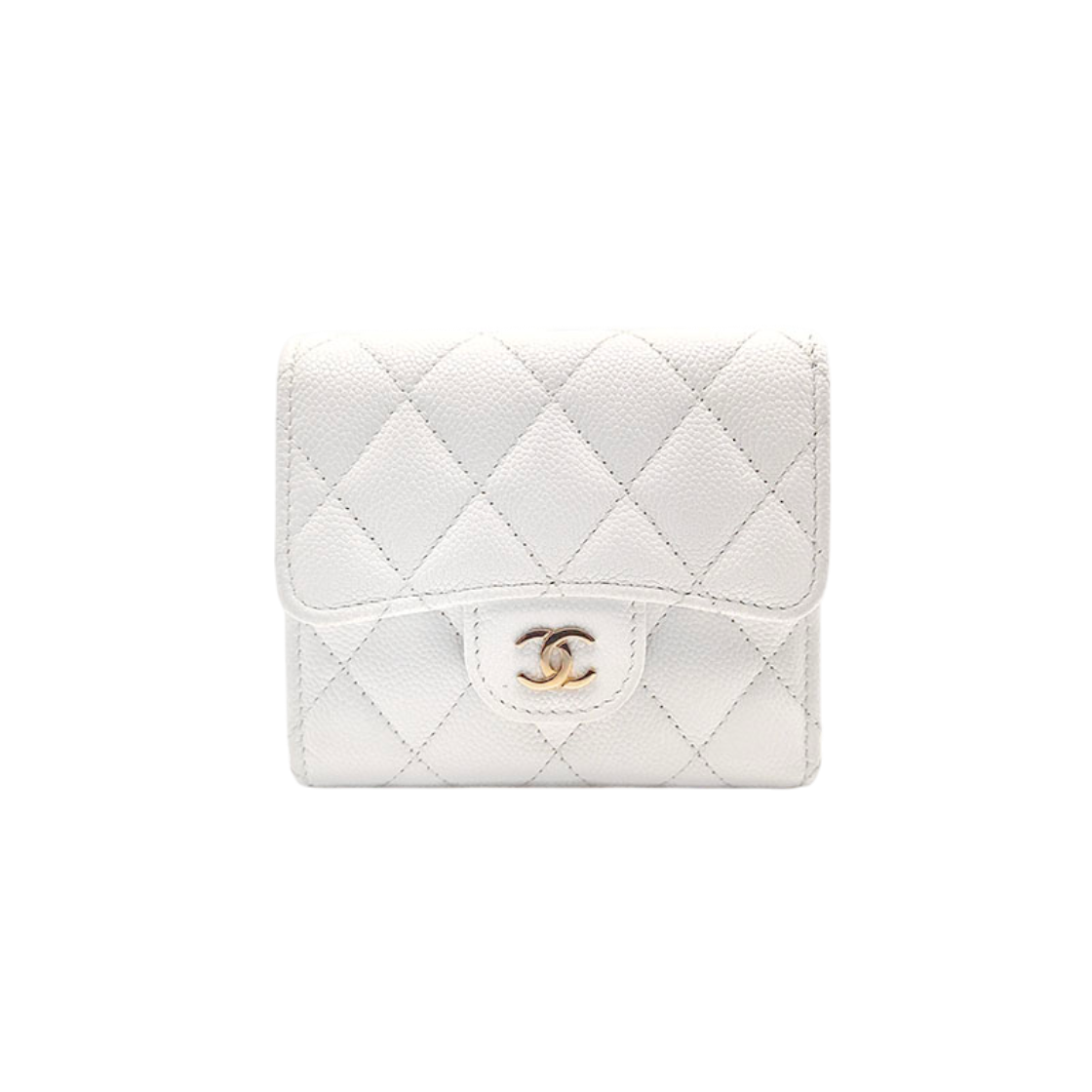 ITQIAUTBRO39 Chanel Caviar Compact Wallet L646744