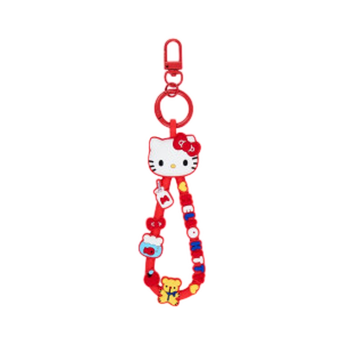 - Sanrio Rubber Cord Key Holder Hello Kitty