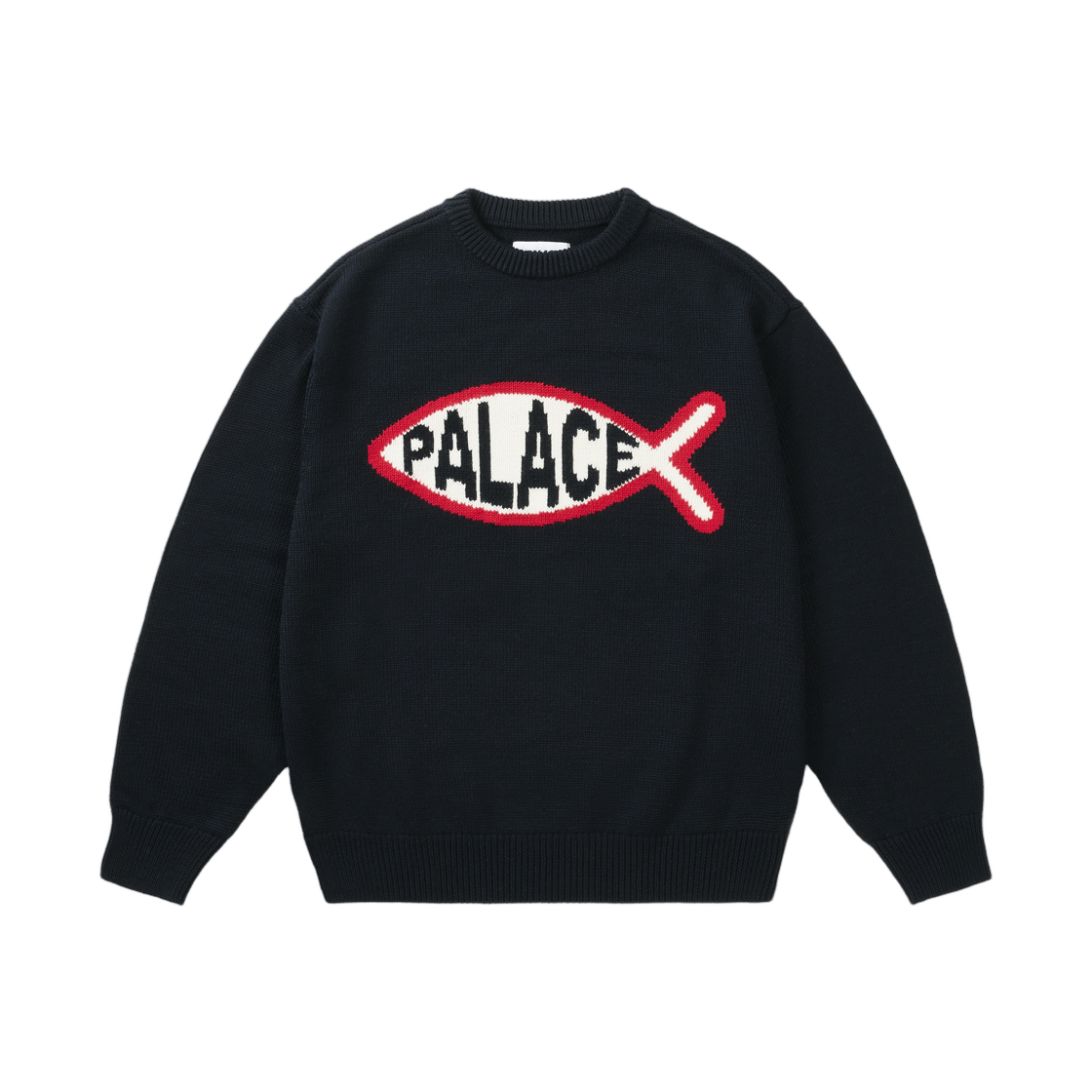 - Palace Plaice Knit Black - 26FW