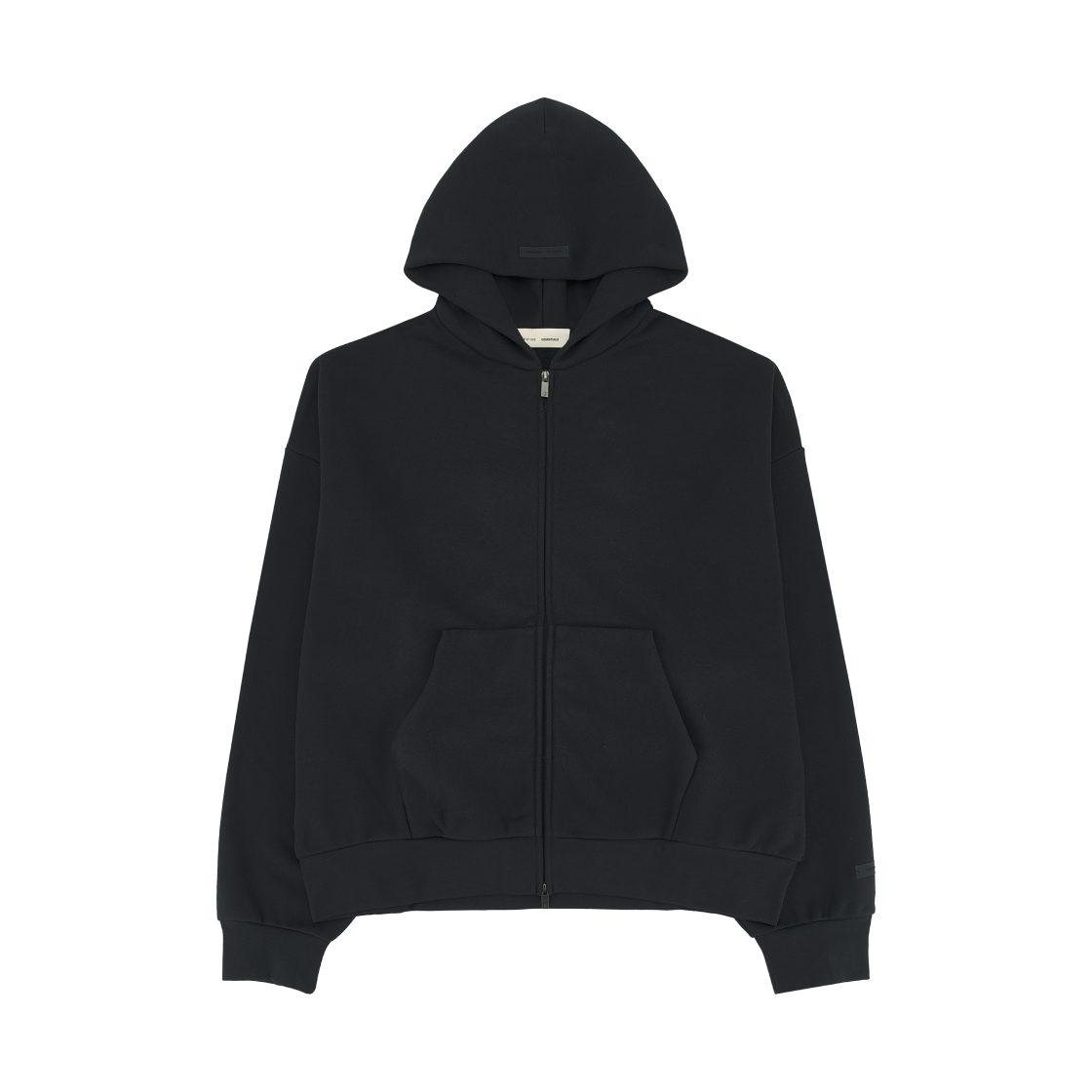 에센셜 클래식 풀 집업 후드 빈티지 블랙 - 25FW(Essentials Classic Full Zip Up Hoodie Vintage Black - 25FW) - 2