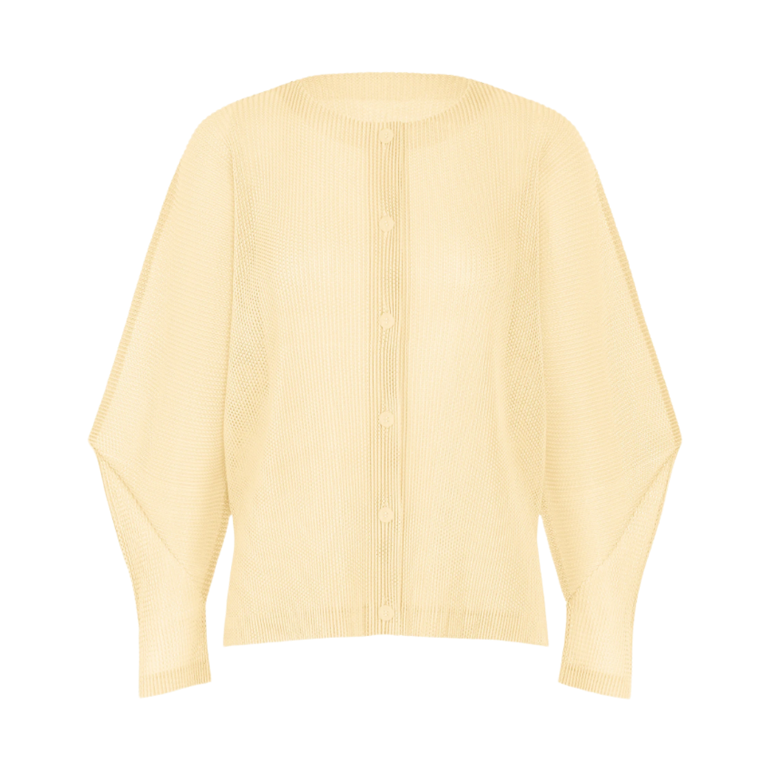 PP63-FO363-02 / PP68-FO363-02 (W) Pleats Please Issey Miyake Tatami August Cardigan Off White