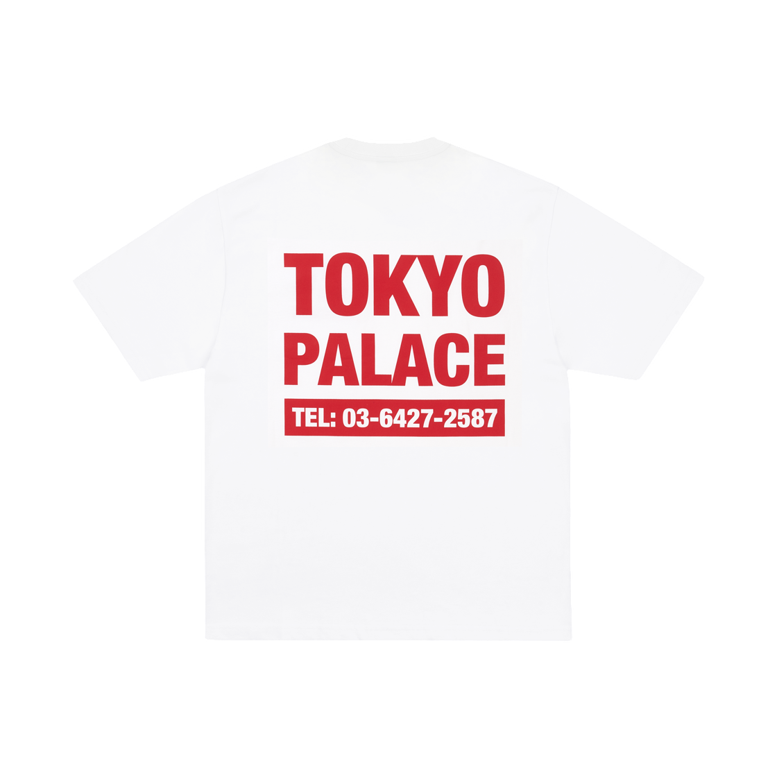 - Palace Shop Numbers T-Shirt White - 26FW