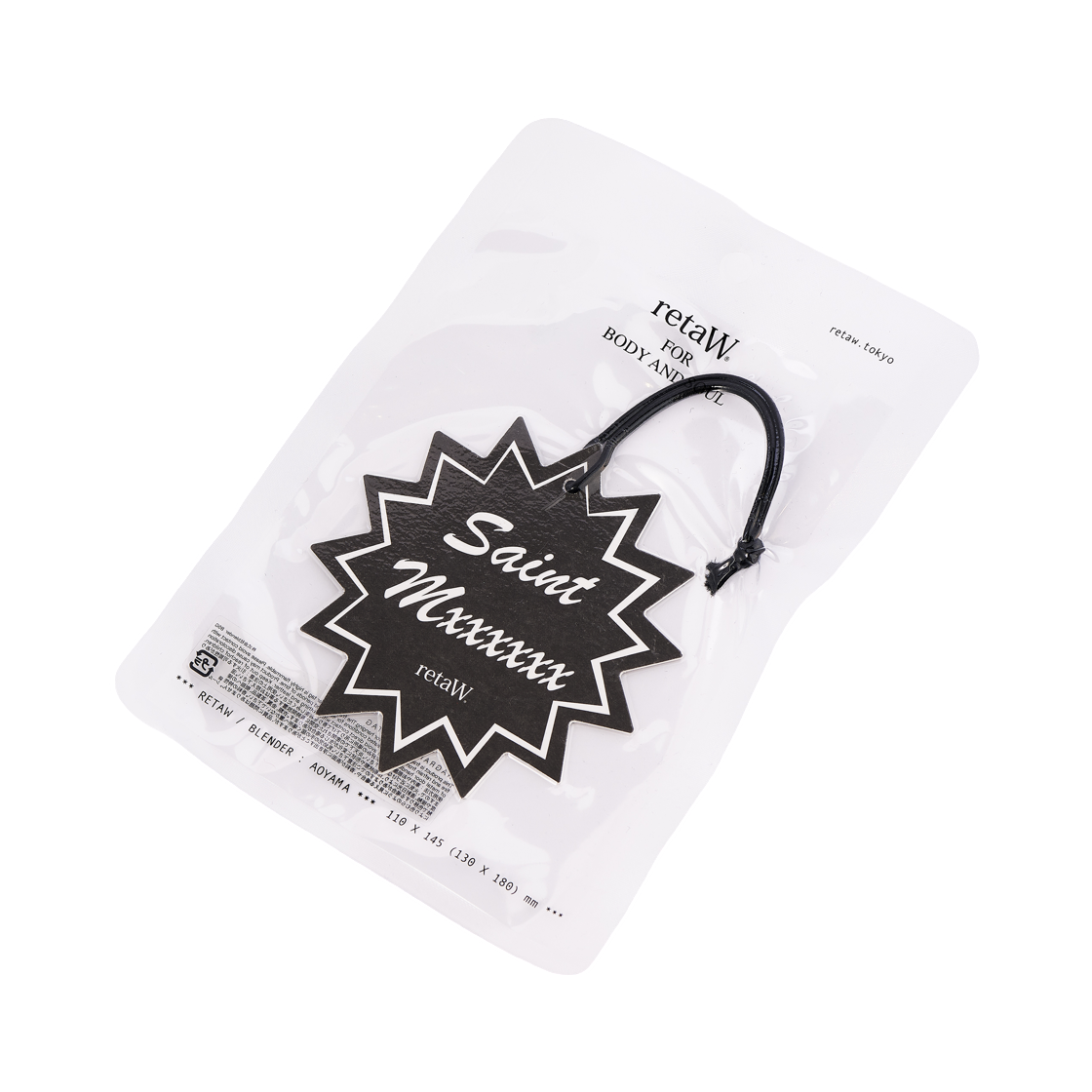 - Saint Mxxxxxx x RetaW Fragrance Car Tag Black - 26AW