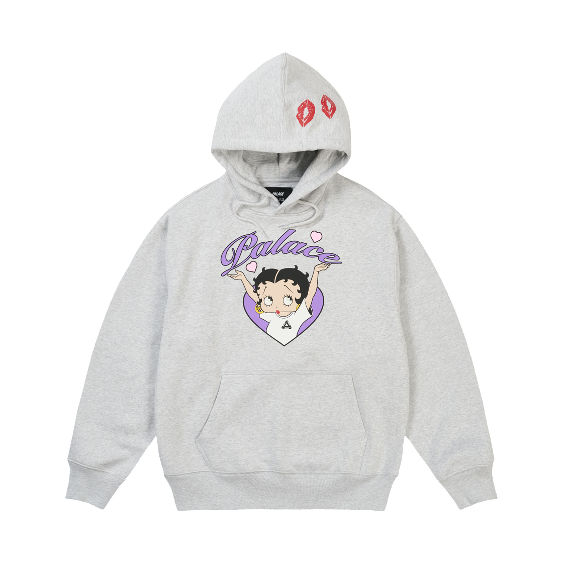 - Palace Betty Boop Hood Grey Marl - 26FW