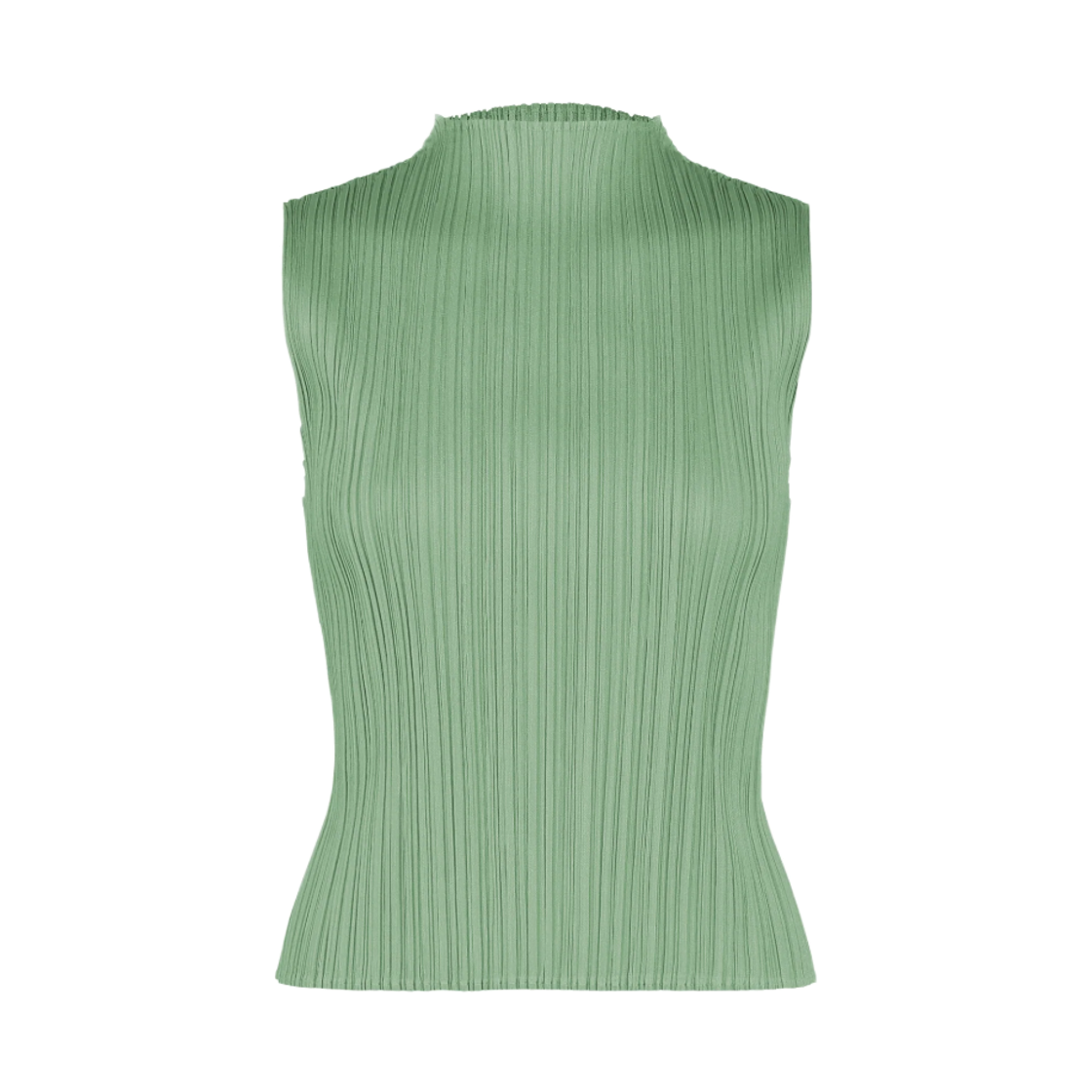 PP63-JK121-61 (W) Pleats Please Issey Miyake MC August Sleeveless Top Grayish Green