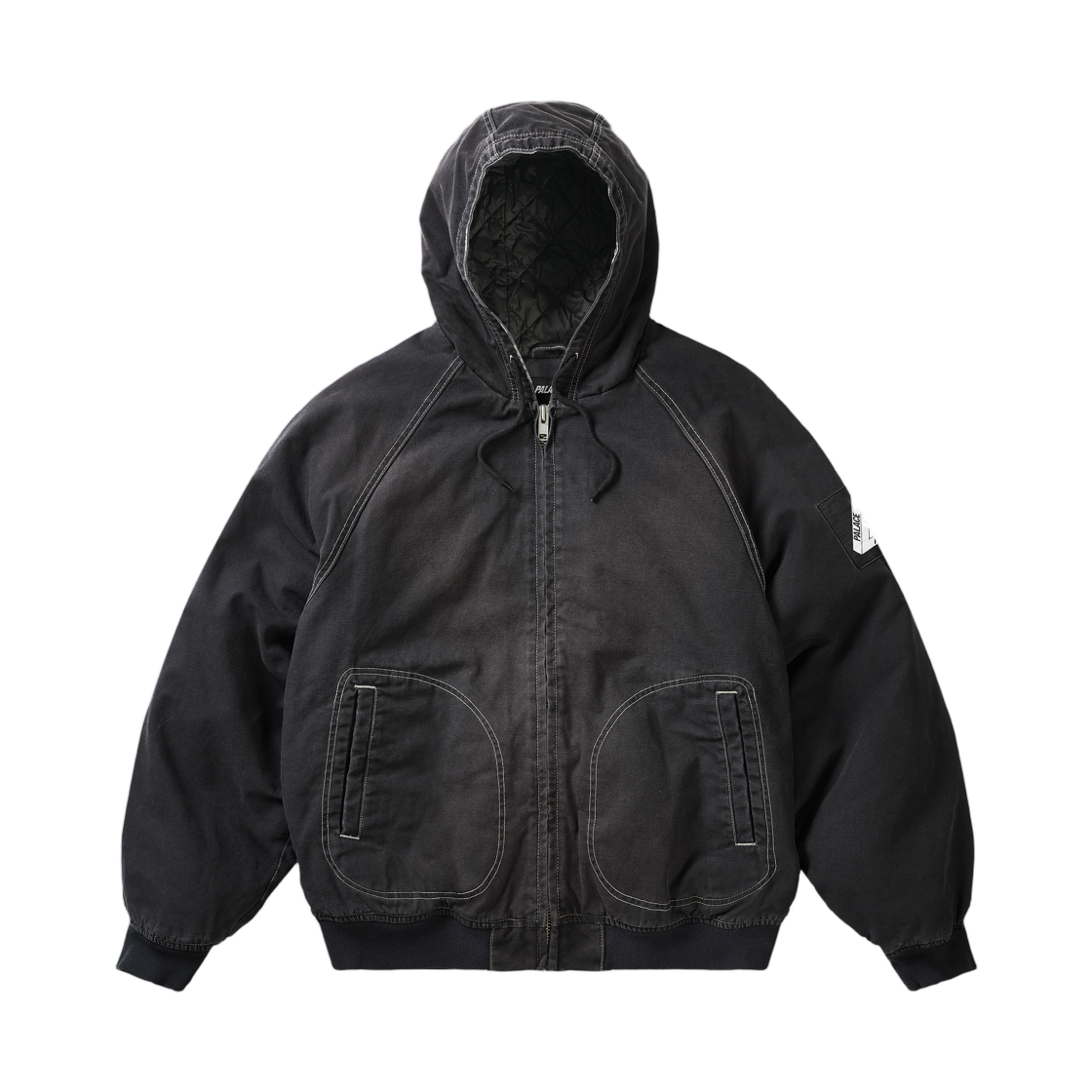 - Palace 10 oz. Hooded Canvas Jacket Black - 26FW