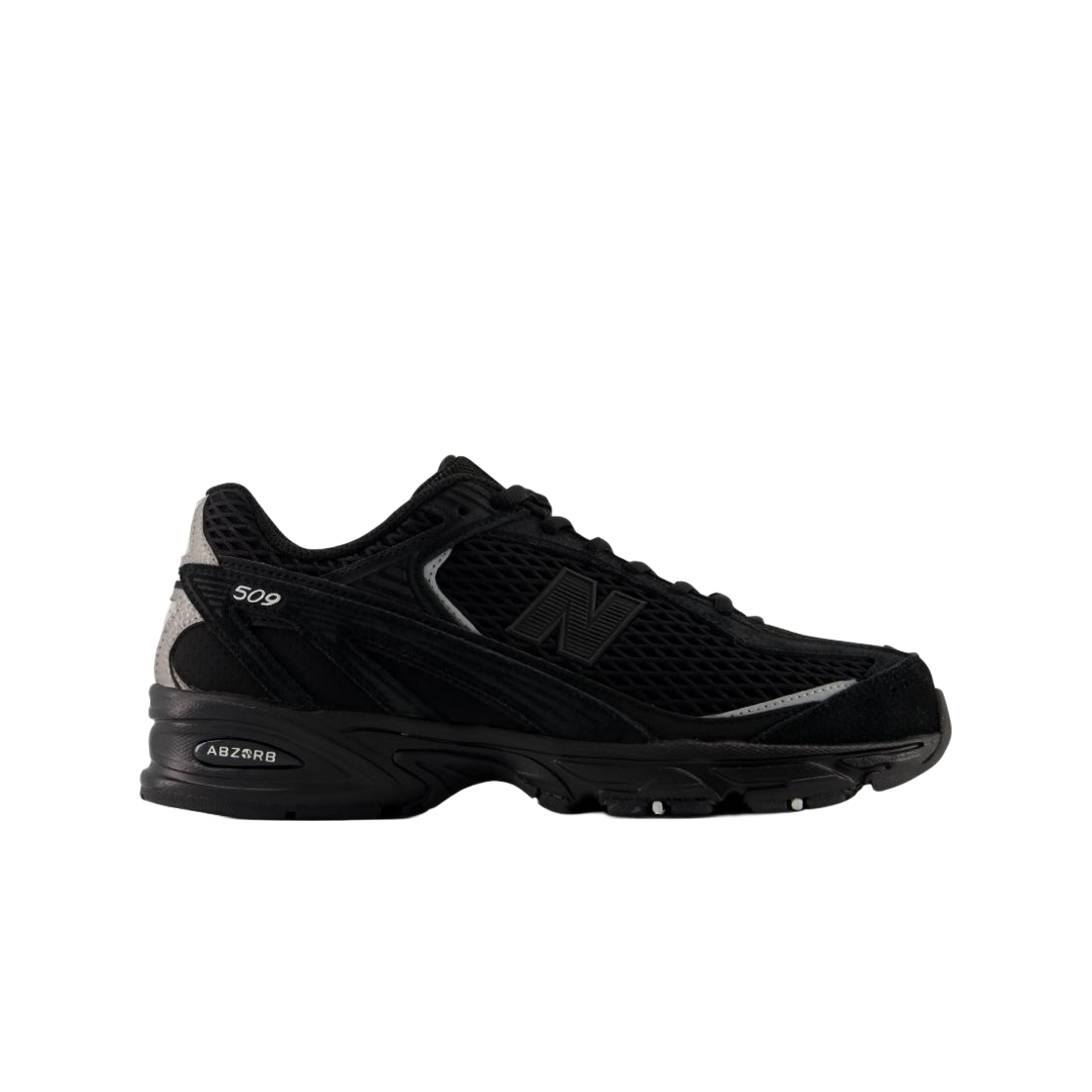 U50972H New Balance 509 Black Silver Metallic