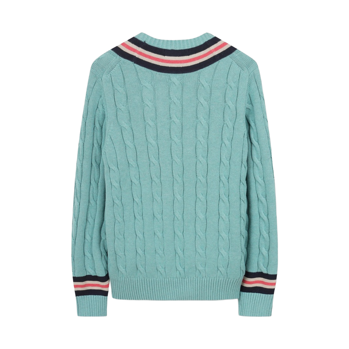 브룩스브라더스 테니스 브이넥 케이블 스웨터 라이트블루(BrooksBrothers Tennis V-Neck Cable Sweater Light Blue) - 2