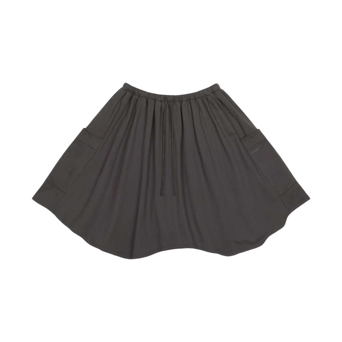 코이세이오 스트라이프 레이어드 미디 스커트 차콜(COYSEIO Striped Layered Midi Skirt Charcoal) - 1
