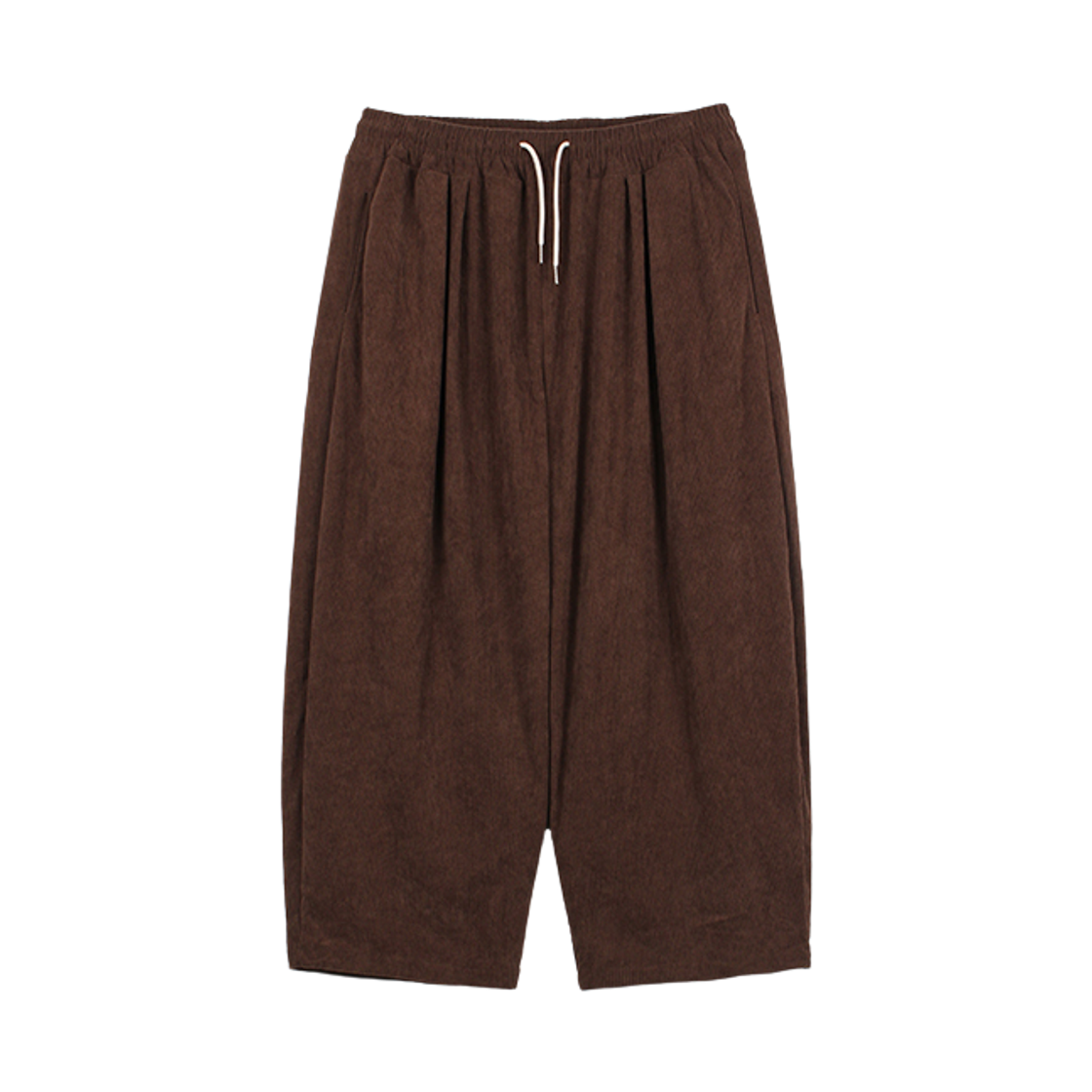 지크립 코듀로이 밴딩 투턱 와이드 팬츠 브라운(GCLIP Corduroy Banding Double-Pleat Wide Pants Brown)