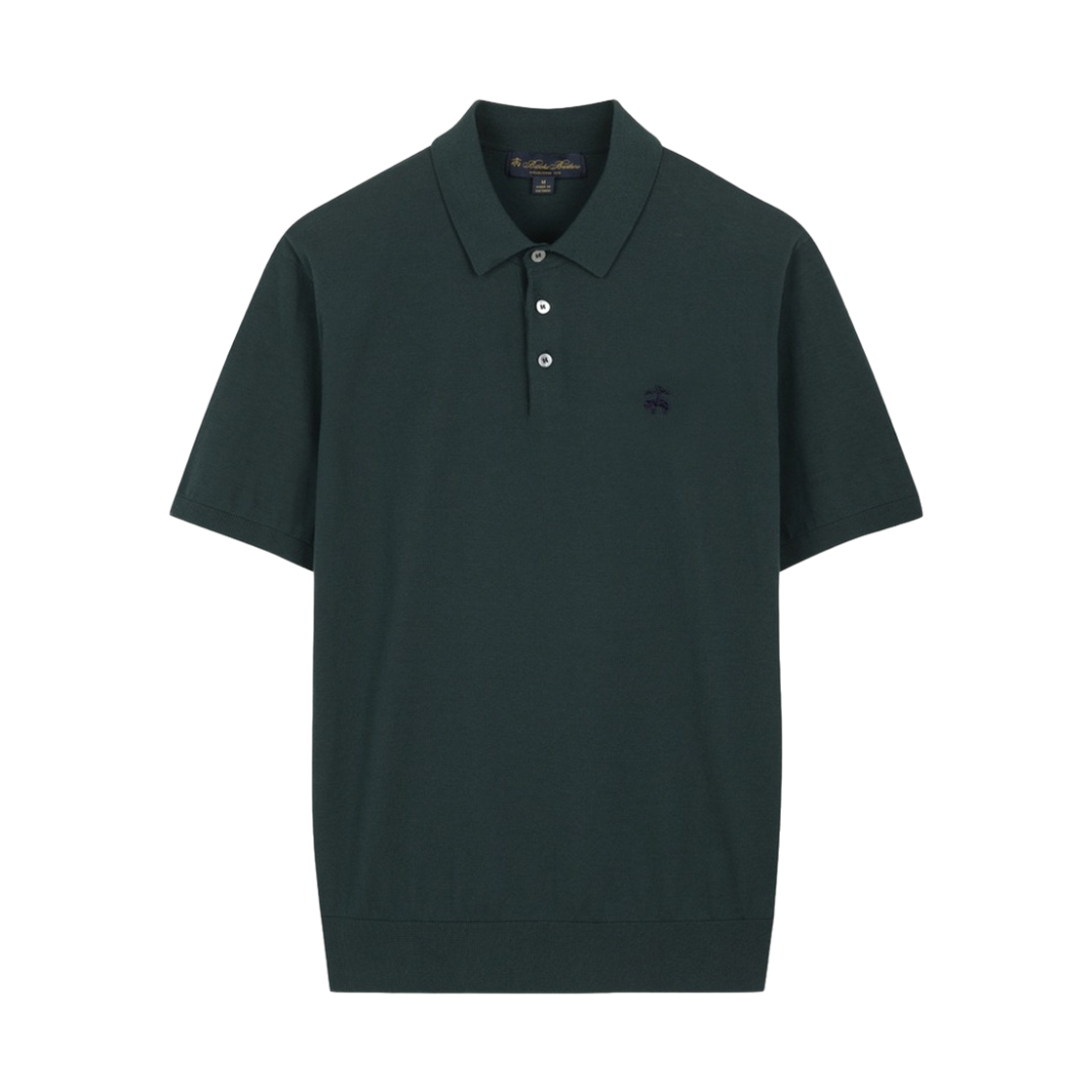 브룩스브라더스 온라인단독 코튼 폴로 반팔 스웨터 다크그린(BrooksBrothers Online Exclusive Cotton Polo Short Sleeve Sweater Dark Green)